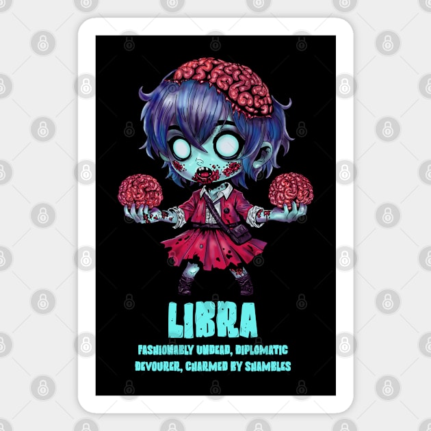 Libra Zombie Magnet by H. R. Sinclair